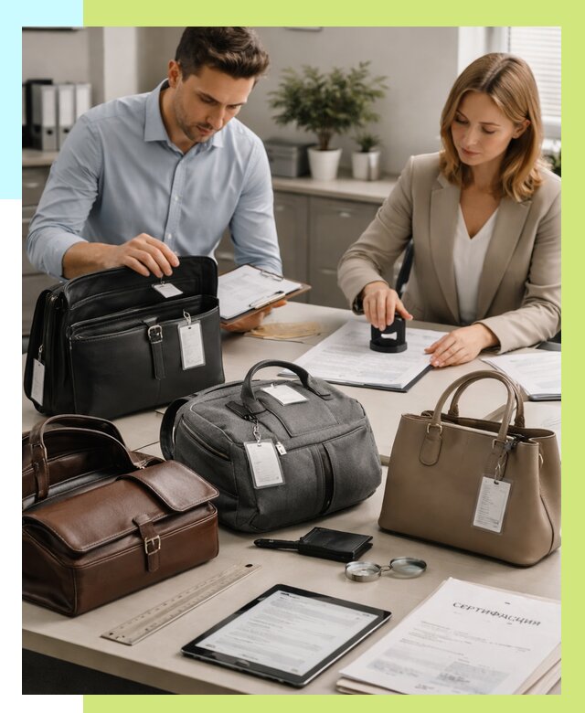 Сертификация сумок в Березниках от 7724 руб. | Алешин-Брз