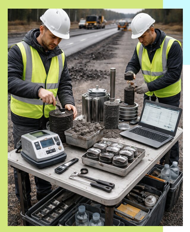 Сертификация асфальта: испытания и подтверждение в Березниках