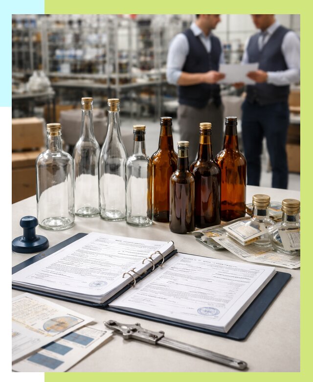 Сертификация стеклянных бутылок в Березниках от 25748 р. | Алешин-Брз