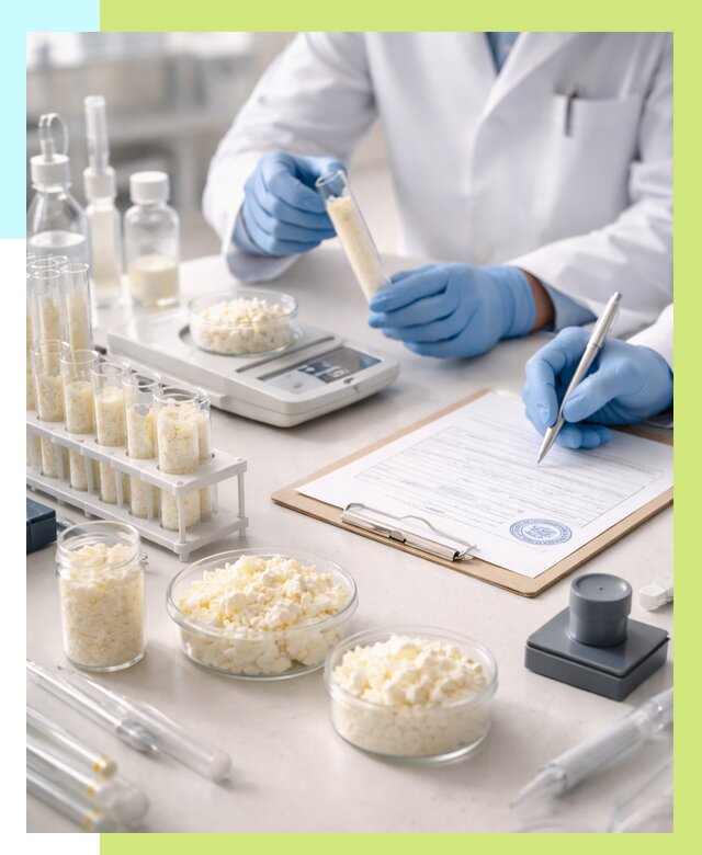 Сертификация творога в Березниках от 12359 р. под ключ | Алешин-Брз