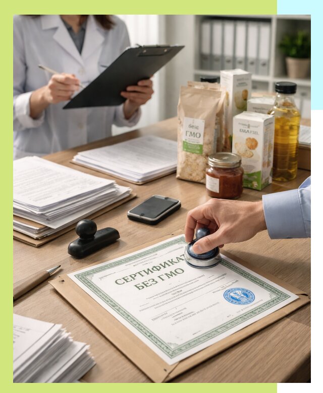 Получение сертификата Без ГМО для продукции в Березниках