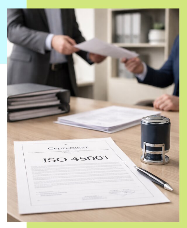 Сертификат ISO 45001 в Березниках под ключ от 46346 р. | Алешин-Брз